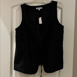 Banana Republic Linen vest fully lined! On trend now! NWT 16